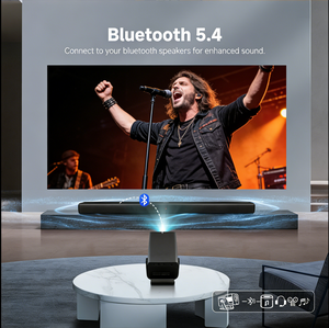 Projecteur intelligent Android 14 <span class=keywords><strong>2000</strong></span> ANSI Lumens |   5G WiFi BT5.4 Auto Keystone |   Parfait pour un home cinéma en plein jour - Product Image 2