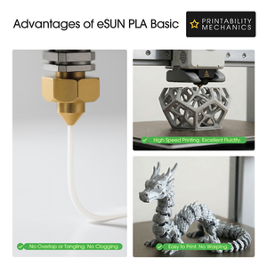 Filament d'imprimante 3D ESUN PLA-Basic blanc froid 1,75 mm FDM PLA, 1 kg/2,2 lb, <span class=keywords><strong>tige</strong></span> en plastique, 27 couleurs - Product Image 3