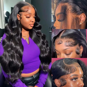 Nature Raw Virgin <strong>Body</strong> <strong>Wave</strong> 13x6 HD Lace Front Human Hair Wig 30 36 Inch Brazilian 13x4 Hd Lace Frontal Wigs for Black Women - Product Image 4
