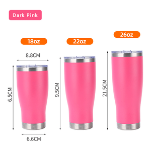 18oz 22oz 26oz brief stainless steel beer mug insulated tumbler with lid Leak-proof tumbler stainless steel beer mug <b>double</b> <b>wall</b> - Product Image 2