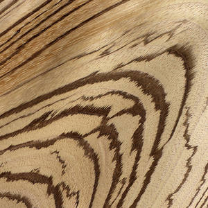 Plaques de <span class=keywords><strong>placage</strong></span> en <span class=keywords><strong>bois</strong></span> de zébrano naturel de qualité supérieure certifiées ISO, écologiques, de Groenland, coupe en tranches, 2500x180MM, épaisseur 0.25MM, blanc - Product Image 5