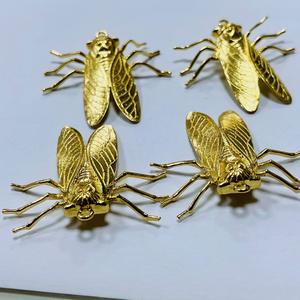 Perhiasan perangkat keras DIY liontin Cicada serangga tembaga cor dengan kepribadian khas bahan utama kuningan - Product Image 5