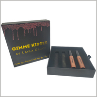 Boîtes de cadeaux de parfum cosmétique de mariage élégantes et luxueuses, laminage mat, revêtement UV, doublure en éponge, ruban à nouer, gravure personnalisée