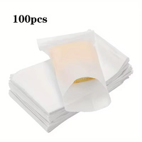 Sacs en papier glassine biodégradables recyclables, enveloppes à soufflets, papier ciré format A4, couleur personnalisable, fermeture autocollante, emballage