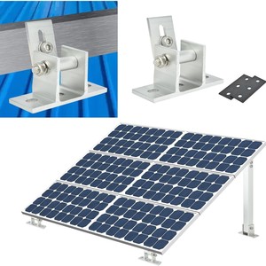 Support de montage solaire réglable 15-30 degrés pour toit en tôle ondulée en alliage d'aluminium avec finition anodisée - Product Image 4