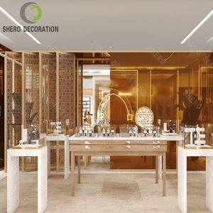 Aménagement de vitrine pour bijouterie, mobilier complet sur mesure, design intérieur personnalisé, présentoirs à bijoux, décoration de magasin, rénovation. - Product Image 3