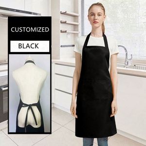 Custom Logo Cotton Cheap <b>Kitchen</b> <b>Aprons</b> Bulk <b>Kitchen</b> <b>Aprons</b> for Cafe Restaurants <b>Kitchen</b> <b>Apron</b> - Product Image 4
