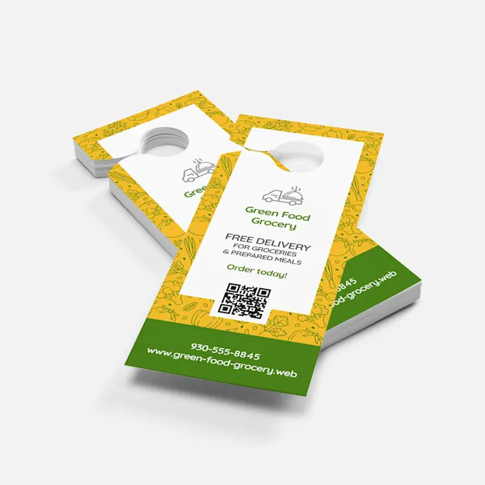 Best Quality hanging flyer waterproof flyers printing Door Hangers