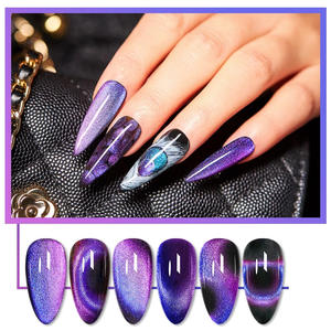 Échantillons de produits naturels en gros, livraison gratuite, vernis <span class=keywords><strong>gel</strong></span> effet œil de chat, Esmaltes En <span class=keywords><strong>Gel</strong></span>, Vernis Permanent UV Soak Off, effet magnétique - Product Image 3