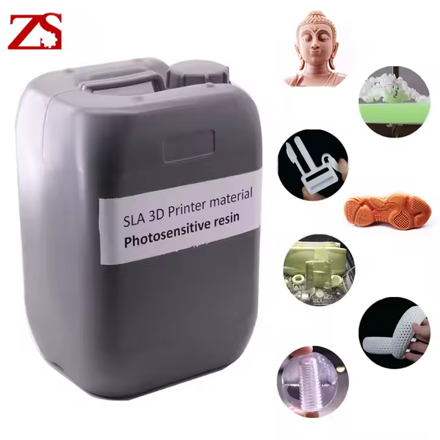 ZS Transparent Other Special Materials 3D Resin SLA 355nm DLP LCD 405nm Uv Printer Machine Material Photopolymer Shoe Sole Zr