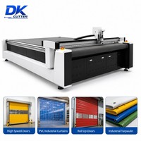Industrielle PVC-Vorhang-Schneidemaschine CNC Oszillierendes Messerschneidegerät für PVC-Streifenvorhänge Hochgeschwindigkeits-Türgewebe-Produktion