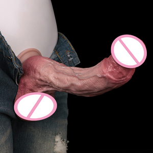 Sensación de experiencia realista de la piel de simulación del consolador masculino usando un proceso de doble capa con ventosas adecuado para homosexuales - Product Image 4
