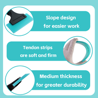 Spatule rigide professionnelle KUNAISI avec manche en plastique et caoutchouc, outil d'installation de film de protection pour vitres de voiture