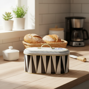 กล่องขนมปังรูปไข่โลหะสำหรับสะสมในเมือง-178x338x140มม. (5.5ลิตร) - Product Image 2