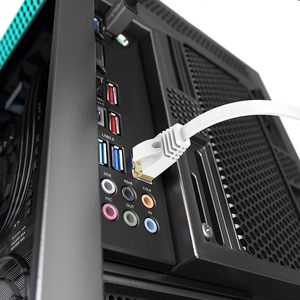 สายอีเธอร์เน็ต Cat7 แบบแบน ชุบทอง ทองแดงเปลือย ความเร็ว 10Gbps 500mhz หัวต่อ Rj45 สำหรับบ้านอัจฉริยะ สายเคเบิลเครือข่าย 8p8c Cat 7 สำหรับใช้ในสำนักงาน - Product Image 6