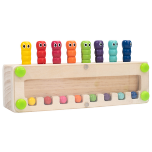 Jeu de mémoire pour les jeunes enfants, jeu d'association de couleurs, jeu de société familial amusant, jouet <span class=keywords><strong>en</strong></span> bois - Product Image 6