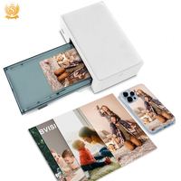 ZHIMEI Dhp511 Feuille de film de protection pour téléphone en PVC, motif autocollant imprimé arc-en-ciel, pour découpeuse de films de protection mobiles