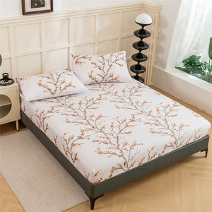 Bán buôn 1800 chủ đề đếm sang trọng Ai Cập tấm ga trải giường sợi nhỏ thiết lập in hoa siêu mềm sâu Túi 4-Piece nhà khách sạn - Product Image 4