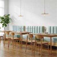 Chaises de restaurant modernes en cuir sur mesure, mobilier de café moderne, ensemble canapé et chaises, table et chaises de salle à manger