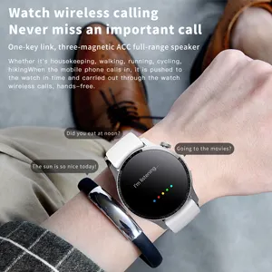 2023 HW20 hommes Smartwatch 1.28 pouces IPS moniteur de santé de fréquence cardiaque NFC Bt appel Sport tension artérielle montre intelligente