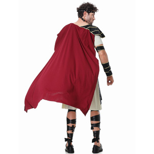 Costume de <span class=keywords><strong>chevalier</strong></span> royal romain médiéval guerrier Cosplay Halloween pour hommes adulte carnaval gladiateurs européens soldat cape - Product Image 4