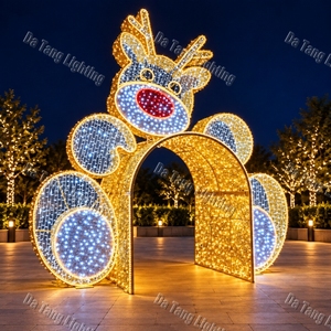 Arco Navideño con Osos de Peluche para Calles Comerciales, Centros Comerciales, Parques, Resorts y Exhibiciones Festivas - Product Image 6
