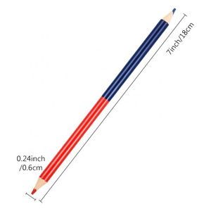 Crayons de couleur HB effaçables double-embout pré-affûtés rouge et bleu en vrac pour l'école et le bureau – Idéal pour les enseignants - Product Image 4