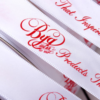 Rouleau de ruban personnalisé de 1 pouce avec logo pour cadeaux de bricolage Décoration personnalisée Impression Gros-Grain de ruban en satin Cadeaux d'anniversaire