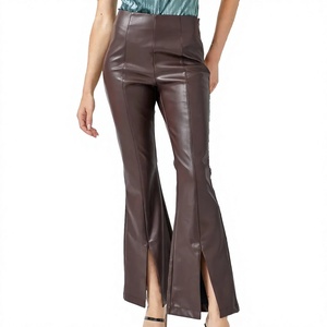 ELYSIAN INDUSTRIES <b>Men</b> <b>Leather</b> <b>Pants</b> Casual Straight Fit Mid Waist Midweight Eco-friendly High-quality Daily Wear Classic Winter - Product Image 3