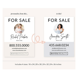 Cá nhân bất động sản mở nhà dấu hiệu bất động sản đăng bài kỹ thuật số in quảng cáo sinh nhật sân dấu hiệu - Product Image 2