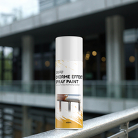 Peinture acrylique liquide en aérosol, peinture en aérosol dorée métallisée chromée pour plastique et métal