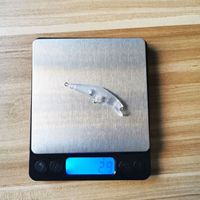 Non peint 50mm 3g rapide Jerk appât dur leurre de pêche Jerkbait petit naufrage méné blancs pour océan bateau pêche perche basse ABS