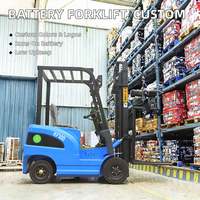 Mini chariot élévateur électrique 1 tonne, moteur à courant alternatif haute efficacité, accessoires en option pour le déplacement de marchandises en usine et atelier