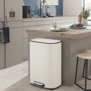 <span class=keywords><strong>Cubo</strong></span> de <span class=keywords><strong>basura</strong></span> rectangular con <span class=keywords><strong>pedal</strong></span> de 13 galones, cubos de <span class=keywords><strong>basura</strong></span> de cocina de acero inoxidable, <span class=keywords><strong>50</strong></span> <span class=keywords><strong>litros</strong></span> - Product Image 1