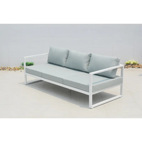 Meubles extérieurs en aluminium de jardin de sofa de conception moderne pour le contrat Porgram