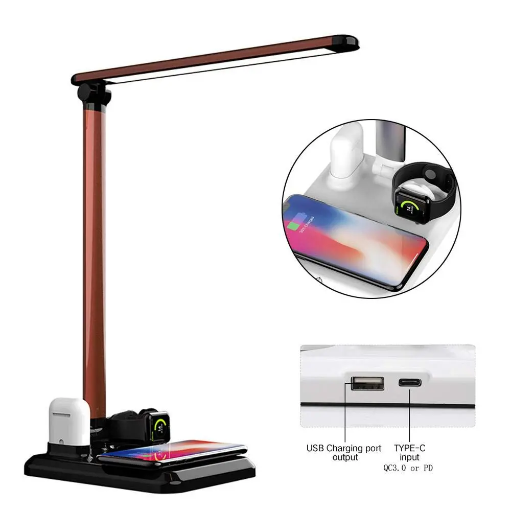 New product ideas 2020 personalized innovative gadgets 4 in1 Lamp Desktop Charging Station Dock+Wireless Charger