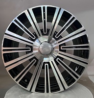 Sur mesure 12000T Forgé |   Norme DOT |   MOQ 4 S1-00119 18-24 Jantes multi-rayons noir brillant usiné pour Mercedes GLS