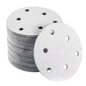 Disques de ponçage à crochet et boucle P240 avec trous, 5 pouces, disques de ponçage ronds à crochet et boucle, multi-trous, en céramique, papier de ponçage - Product Image 4