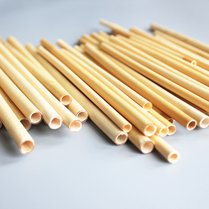 100% <strong>Bamboo</strong> Disposable Straws Individually Paper Wrapped 6.3/7/8/9/12mm Diameter Drinking Straws For Restaurants - Product Image 2