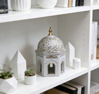 ChenWang Statue en résine de la Kaaba, mosquée islamique, décoration de table de bureau, cadeaux du Ramadan, décoration d'intérieur du Moyen-Orient, ornement de salon