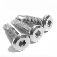 Vis autotaraudeuse à queue de perceuse hexagonale interne à tête cylindrique SS410 d'usine vis à queue d'aronde autoperceuse, vis spéciale pour garde-corps