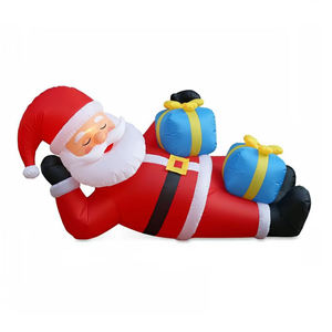 Festivo Navidad Santa Inflable Publicidad Globo Elegantes Decoraciones navideñas para la venta - Product Image 5