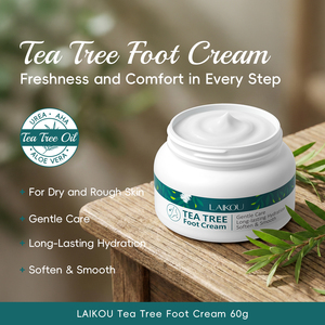 Crème pour les pieds LAIKOU à l'arbre à thé australien 60g hydratante et anti-crevasses pour les talons - Product Image 3