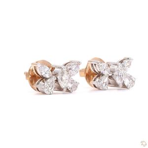 Impresionantes Pendientes de Diamantes de Oro para Mujer, Brillo Clásico, Artesanía Fina, Joyería de Moda, Regalo - Product Image 1