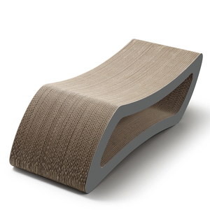 Bộ đồ chơi thú cưng tương tác 2 mảnh giấy gợn sóng & bảng gỗ chống trầy xước bằng dây thừng cho mèo chơi - Product Image 4