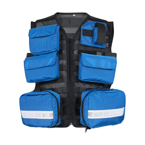 Hi Khả Năng Hiển Thị Ems Paramedic First Xe Cứu Thương Viện Trợ Đầu Tiên Đáp Ứng Y Tế Vest - Product Image 1