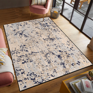 Alfombra Moderna Cuadrada de Poliéster con Estampado Premio, Espuma de Alta Densidad de 17 mm de Grosor, Alfombrilla Antideslizante Autoadhesiva Suave para el Suelo, Ramadán - Product Image 1