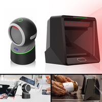 Scanner de Codes-barres Omnidirectionnel de Bureau à Balayage Automatique Mains Libres 1D 2D QR pour Supermarché