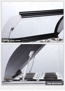 67 Lít Thương Mại 4-8 Gn Pan Cong Cửa Kính Ngực Tủ Đông OEM Chuyên Nghiệp Ice Cream Tủ Lạnh Hiển Thị Tủ Đông Showcase - Product Image 6