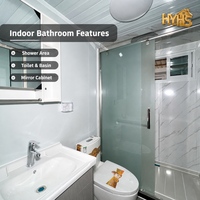 Maison conteneur modulaire extensible de 40 pieds, installation rapide, étanche, coupe-vent, cuisine design moderne, emballage plat, utilisation hôtelière, garantie 5 ans